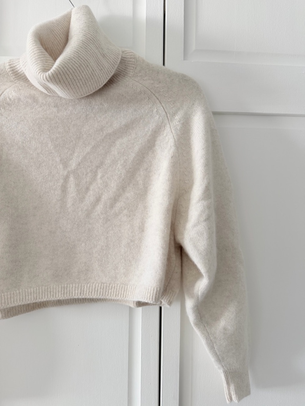 Wilfred 100% Cashmere Oversized Cropped Turtleneck Sweater - XS - Picture 3 of 11